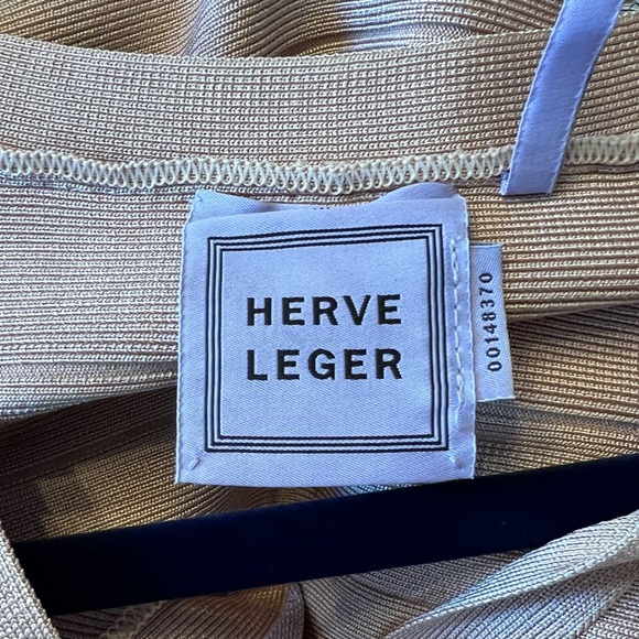 Herve Leger Lilith Bandage Dress in Roseblush - Picture 4 of 7